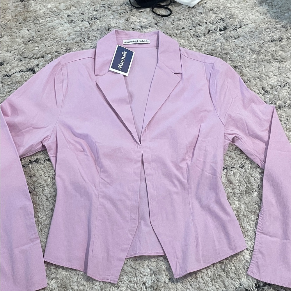 Abercrombie & Fitch Women's Light Pink Blazer